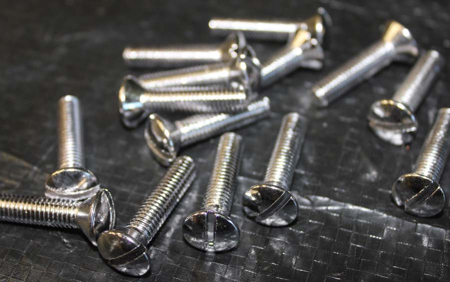 056-C Cam Cover Screws Chrome