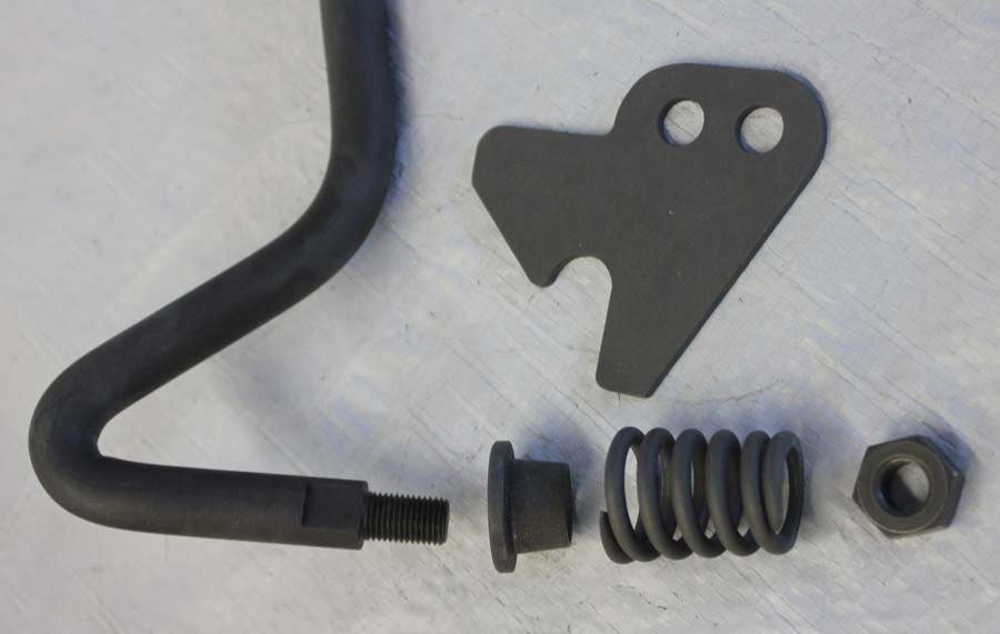 13202-27 Jiffy leg, spring, collar, nut and rest plate