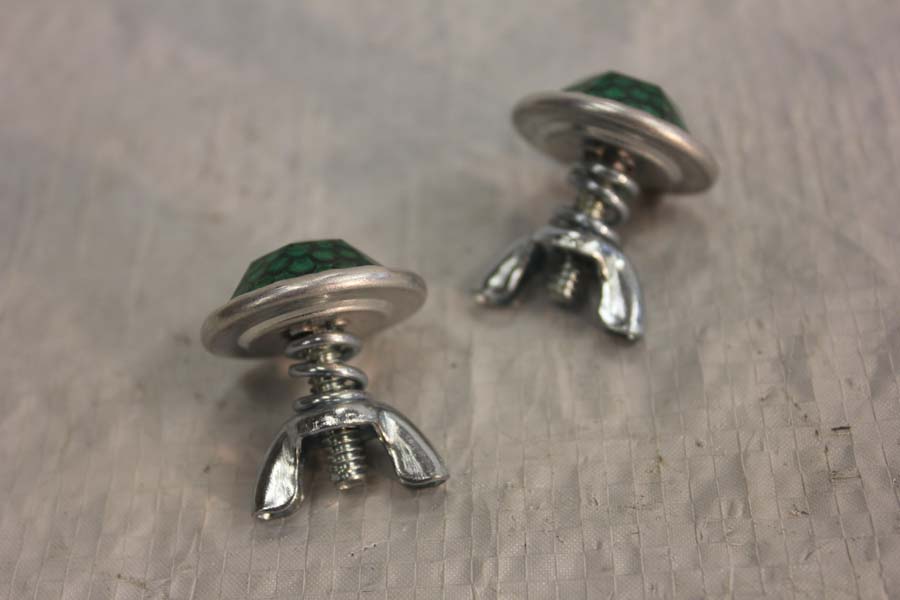 1A1A-16 Green  Reflector wing nuts 
