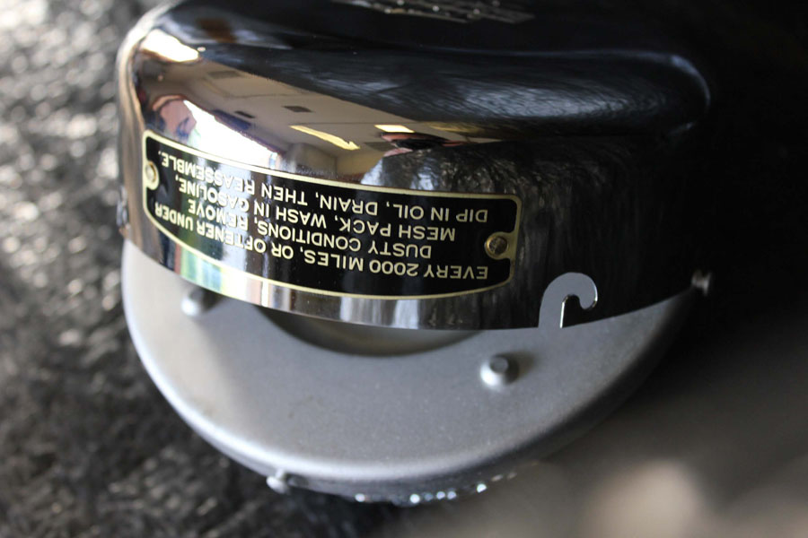 1401-35 Air Cleaner rivited tag