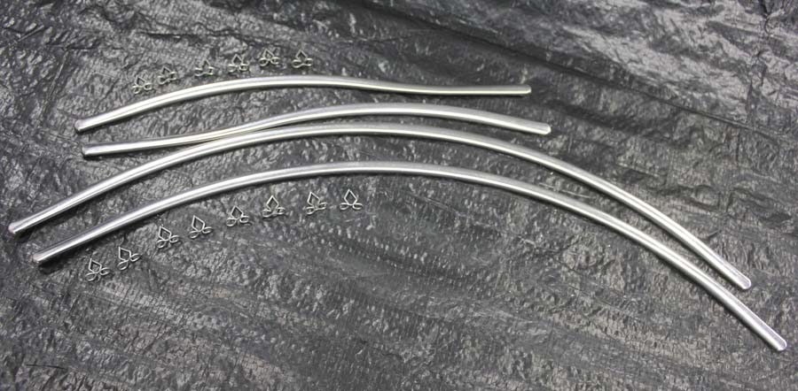 3715-39 Stainless Rear Fender Trim kit 1939-38