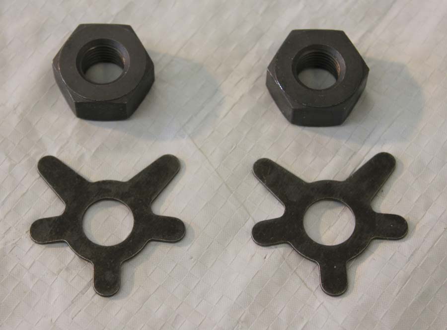 4079-26 Brake Cross Shaft Nuts and Locks (1930-57 BT)